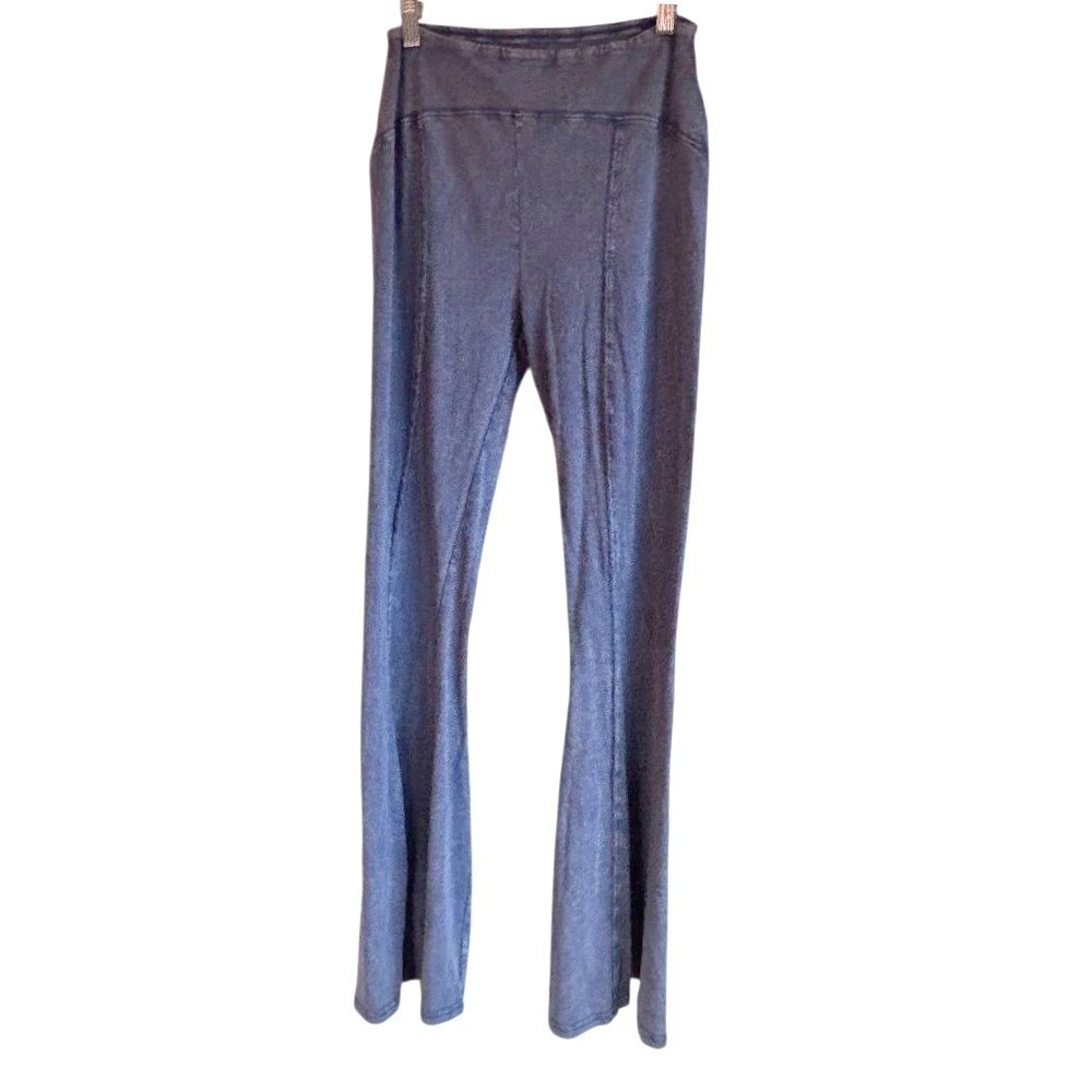 Out From Under Urban Outfitters Flare Leggings Washed Blue Size S 31.5" Inseam